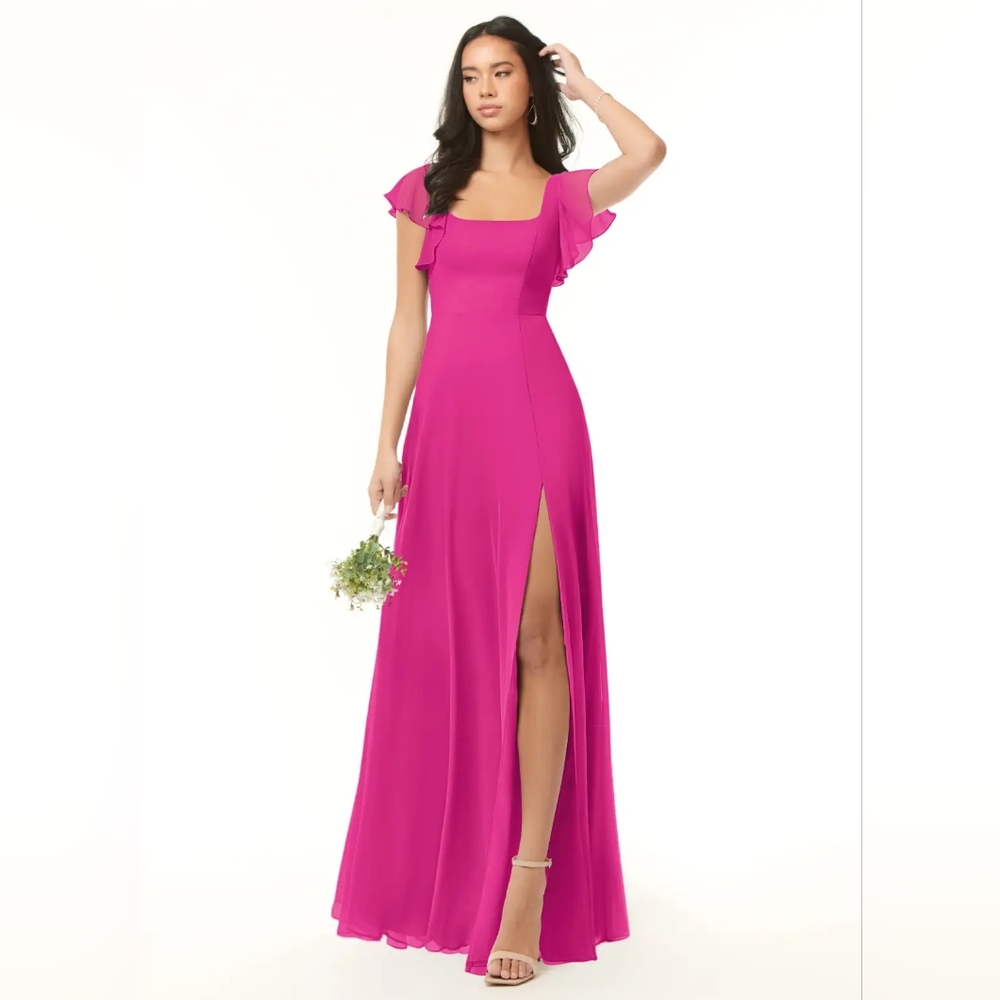 Azazie Bondi Dress size A12 fuchsia